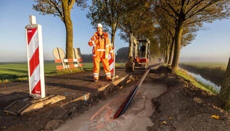 Man aan het werk